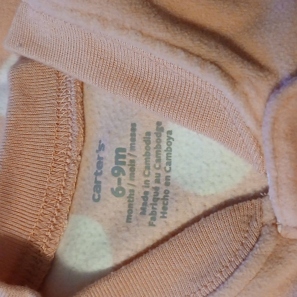 Carters Bunny and poke a dots girl sleeper sack 6-9 months - Picture 2 of 4
